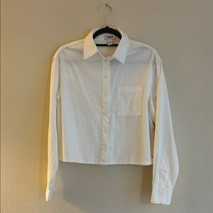 RSQ Cream Button-Up Shirt